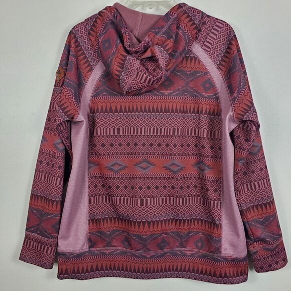 Burton Crown Bonded Pullover Hoodie Pockets Water Repellant Southwestern Sz M - Picture 7 of 12